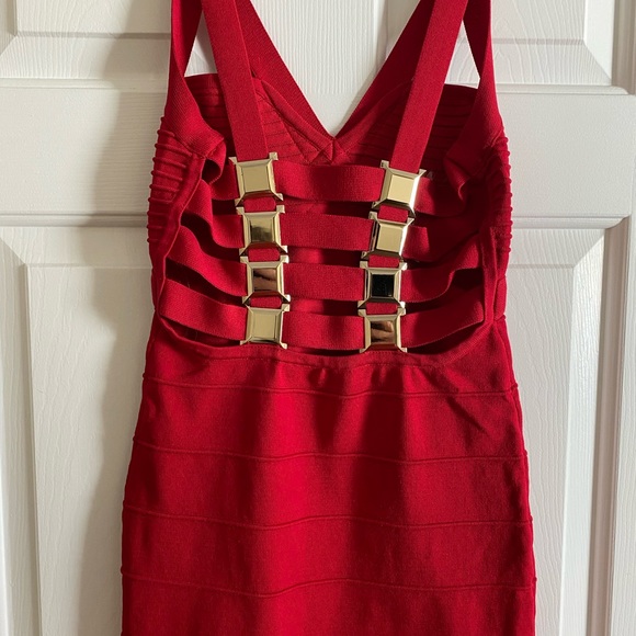 New Wow Couture Red Bandage Bodycon dress - Picture 2 of 6